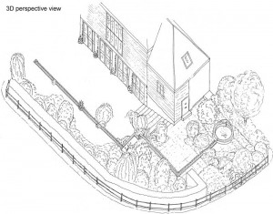 Chris Hayes Garden Design - 3d perspective